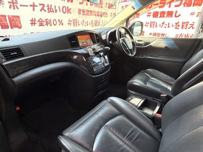 ELGRAND エルグランド ライダー 黒本革シート仕様マニュアルシート【特別仕様車】【カスタム】