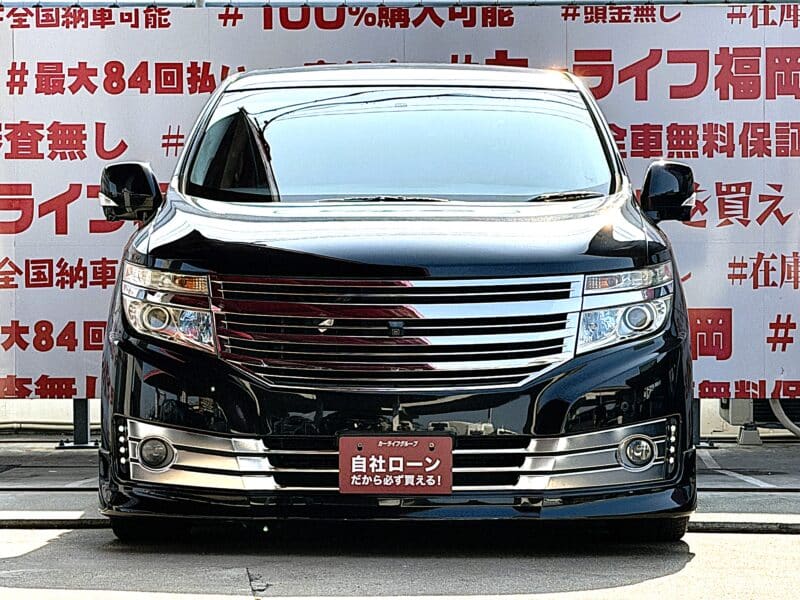 ELGRAND エルグランド ライダー 黒本革シート仕様マニュアルシート【特別仕様車】【カスタム】