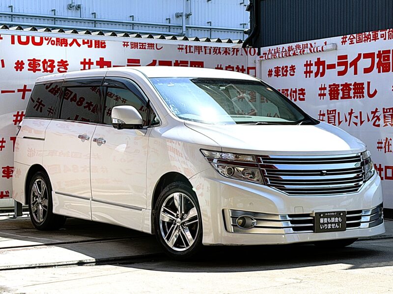 ELGRAND エルグランド ライダー 白本革シート仕様マニュアルシート【総合評価優良車】【特別仕様車】