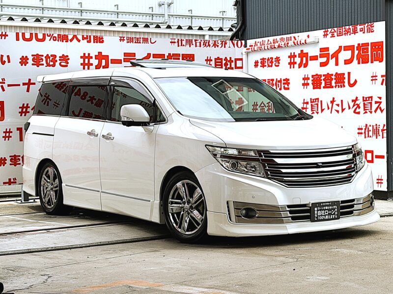 ELGRAND エルグランド ライダー ブラックライン 黒本革シート仕様マニュアルシート【特別仕様車】【カスタム】【車検2年付】