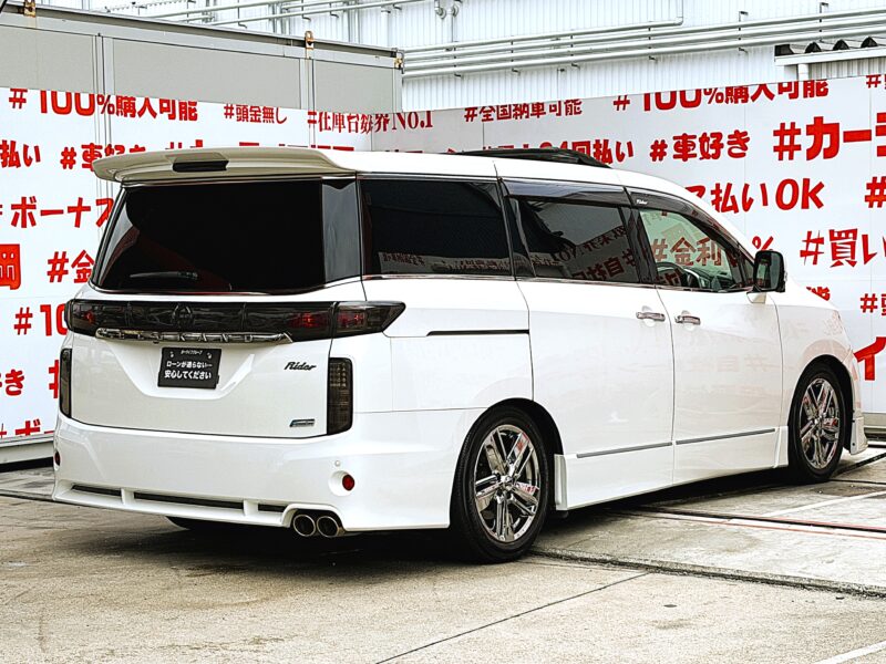 ELGRAND エルグランド ライダー ブラックライン 黒本革シート仕様マニュアルシート【特別仕様車】【カスタム】【車検2年付】