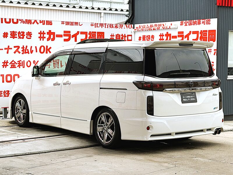 ELGRAND エルグランド ライダー ブラックライン 黒本革シート仕様マニュアルシート【特別仕様車】【カスタム】【車検2年付】