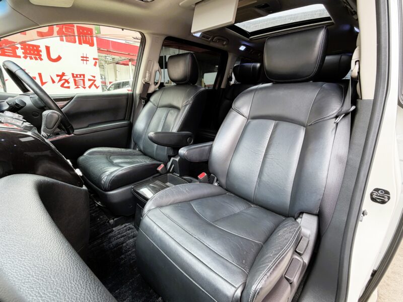 ELGRAND エルグランド ライダー ブラックライン 黒本革シート仕様マニュアルシート【特別仕様車】【カスタム】【車検2年付】