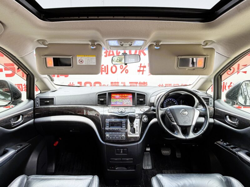 ELGRAND エルグランド ライダー ブラックライン 黒本革シート仕様マニュアルシート【特別仕様車】【カスタム】【車検2年付】