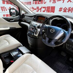 ELGRAND エルグランド ライダー 白本革シート仕様パワーシート【特別仕様車】【車検2年付】