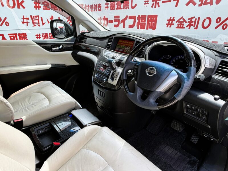 ELGRAND エルグランド ライダー 白本革シート仕様パワーシート【特別仕様車】【車検2年付】