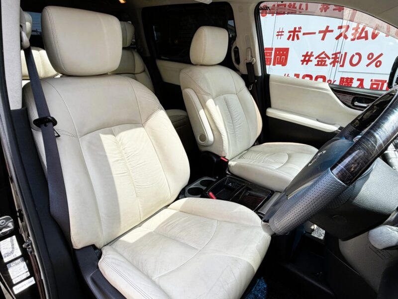 ELGRAND エルグランド ライダー 白本革シート仕様パワーシート【特別仕様車】【車検2年付】