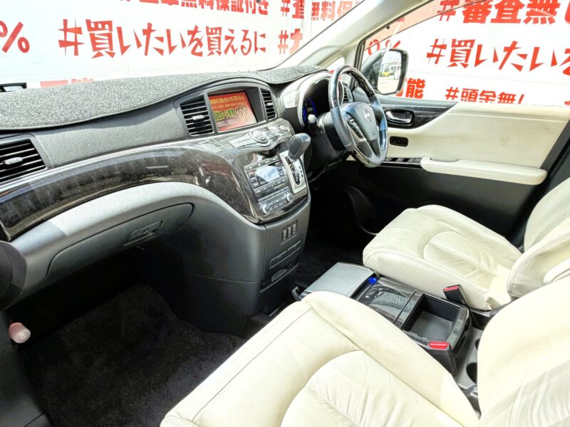 ELGRAND エルグランド ライダー 白本革シート仕様パワーシート【特別仕様車】【車検2年付】