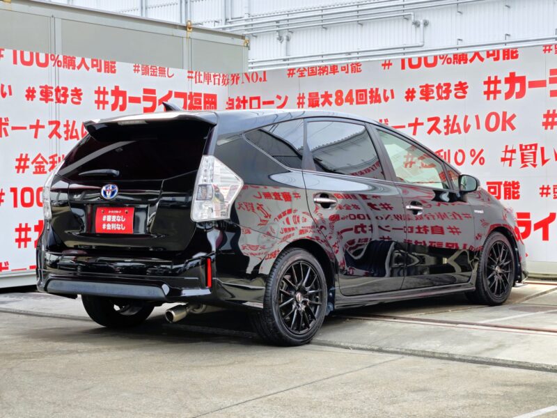 PRIUSα プリウスα Sチューンブラック 【総合評価優良車】【特別仕様車】【カスタム】【車検2年付】